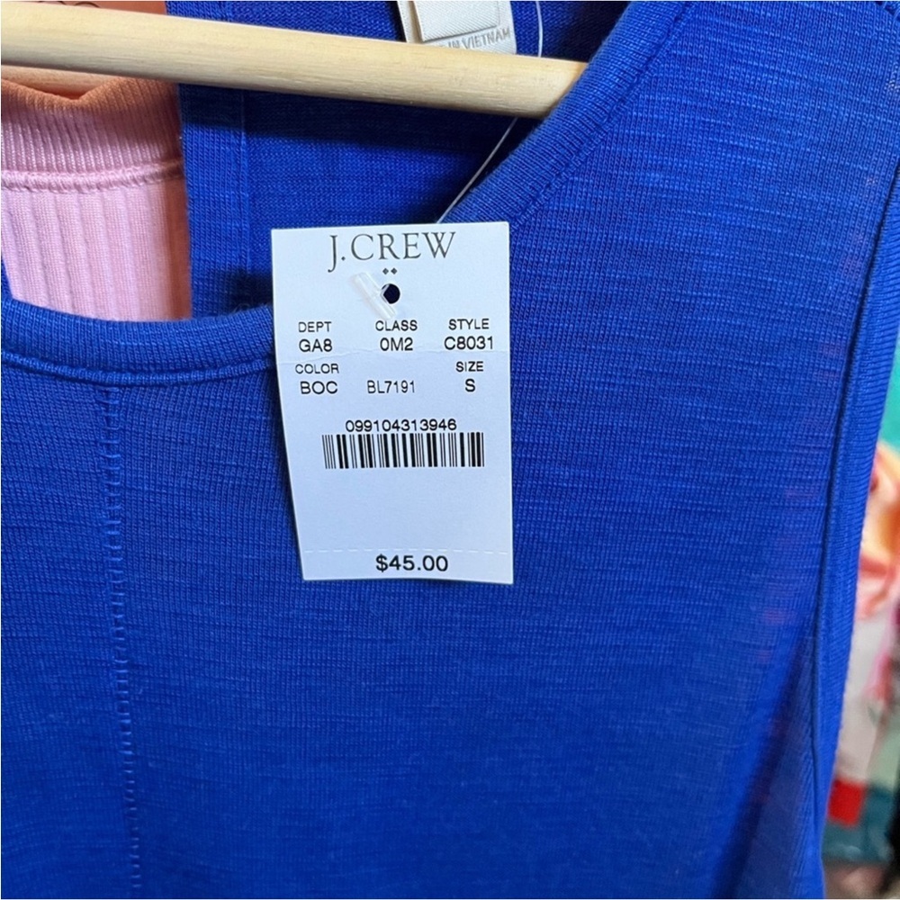 NWT J. Crew Blue Tank - Picture 6 of 6